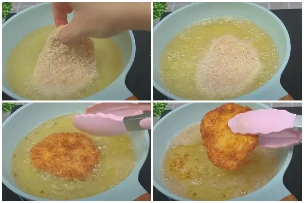 Bước 3: Chiên thịt Bước 3: Chiên thịt