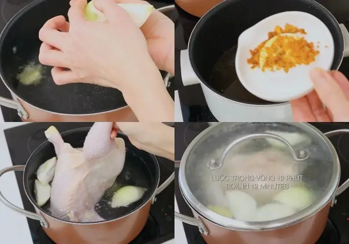 Luộc gà Luộc gà