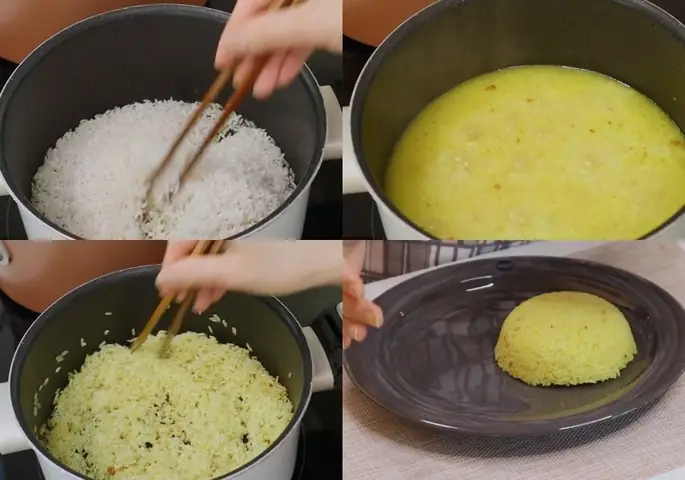 Nấu cơm vàng Nấu cơm vàng