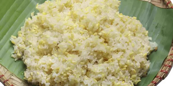 Xôi được làm từ gạo nếp
