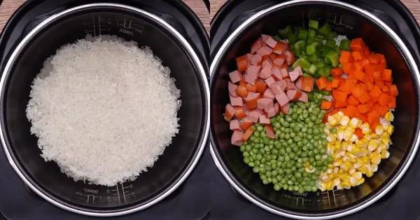 Cách nấu cơm ngũ sắc bằng nồi cơm điện cao tần Sahrp, 2023