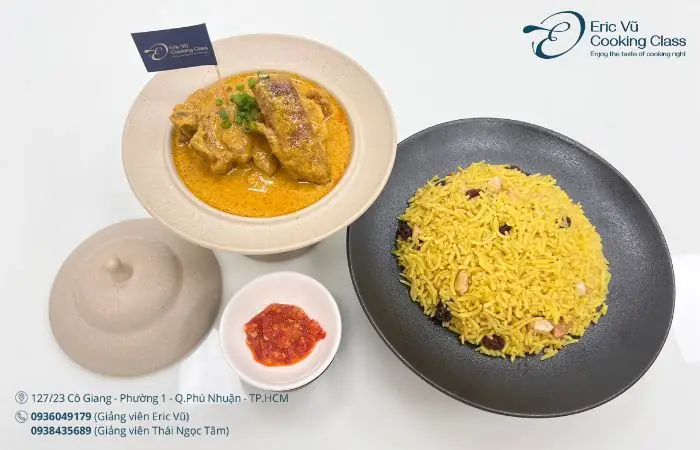 Khóa học nấu món cà ri dê chuẩn Ấn Độ tại Eric Vũ Cooking Class Khóa học nấu món cà ri dê chuẩn Ấn Độ tại Eric Vũ Cooking Class