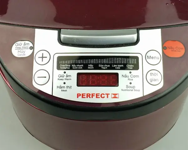 Tìm hiểu điều khiển nồi cơm điện Perfect Tìm hiểu điều khiển nồi cơm điện Perfect