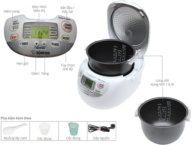 Cách Nấu Cơm Nồi Zojirushi