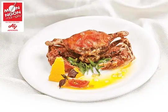 14. Cua Lột Xốt Cam