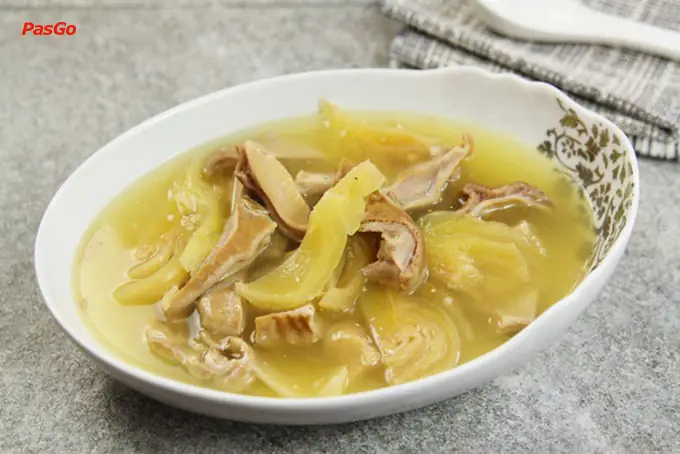 1.	Dạ dày heo hầm dưa muối chua