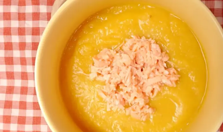 Súp Đậu Lăng Cá Hồi Khoai Tây Cà Rốt Súp Đậu Lăng Cá Hồi Khoai Tây Cà Rốt