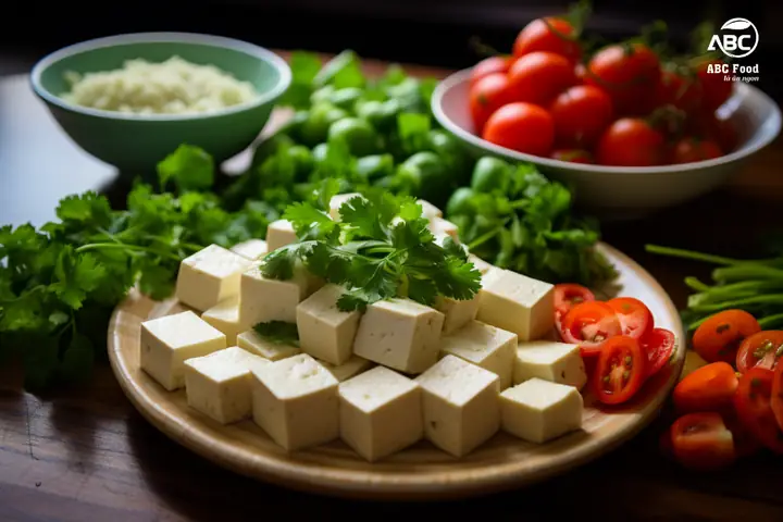 Nguyên Liệu Làm Đậu Sốt Cà Chua