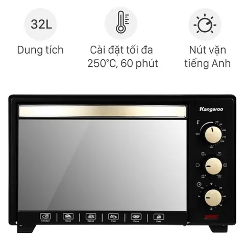 Lò nướng thùng Kangaroo 1600W KG3201 32 lít