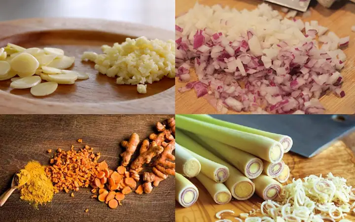 Bước 1sơ Chế, Ướp Gà Và Sơ Chế Các Nguyên Liệu Khác