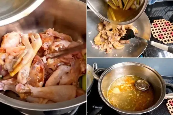 Cách làm món gà hấp hèm Cách làm món gà hấp hèm