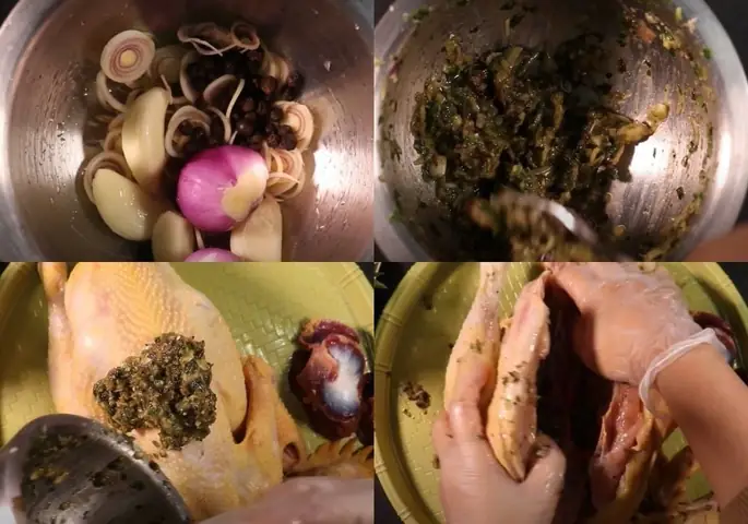 Pha nước ướp và ướp gà Pha nước ướp và ướp gà