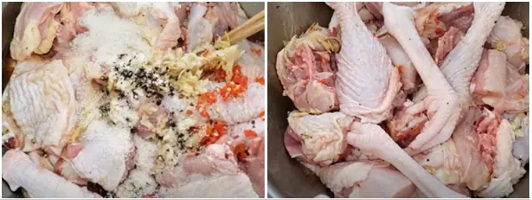 Bước 2: Ướp Thịt Gà Bước 2: Ướp Thịt Gà