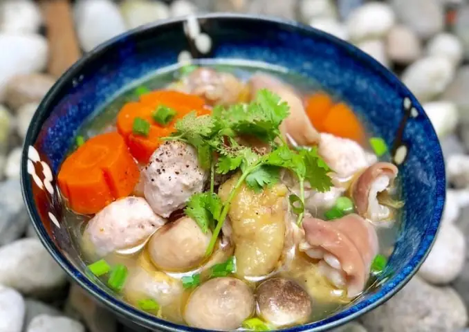 Gà Nấu Bao Tử Heo Covifood