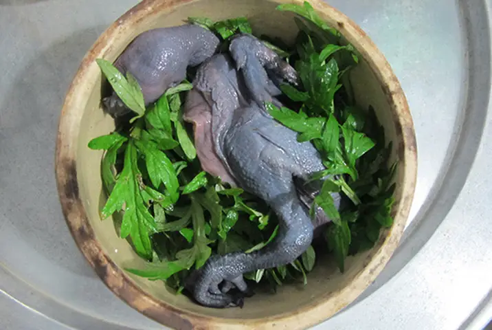 Hầm gà tần ngải cứu