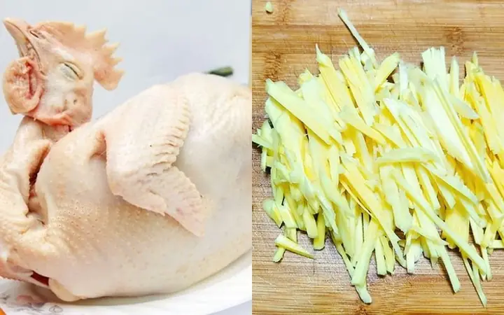 1Nguyên liệu làm món gà xào gừng 1Nguyên liệu làm món gà xào gừng