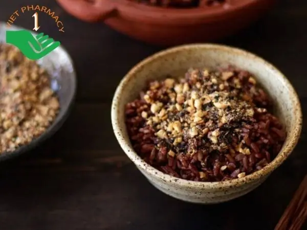 Cơm Lứt Đen Kèm Muối Lạc