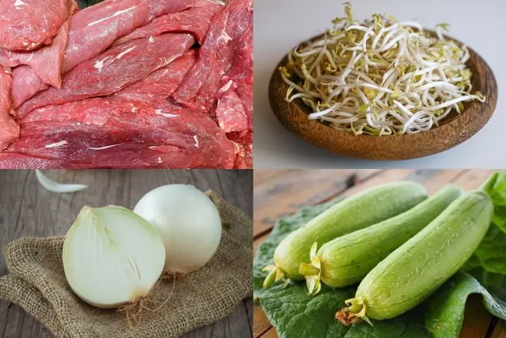 2.2. Cháo Thịt Bò Giá Đỗ Cho Bé Với Hành Tây