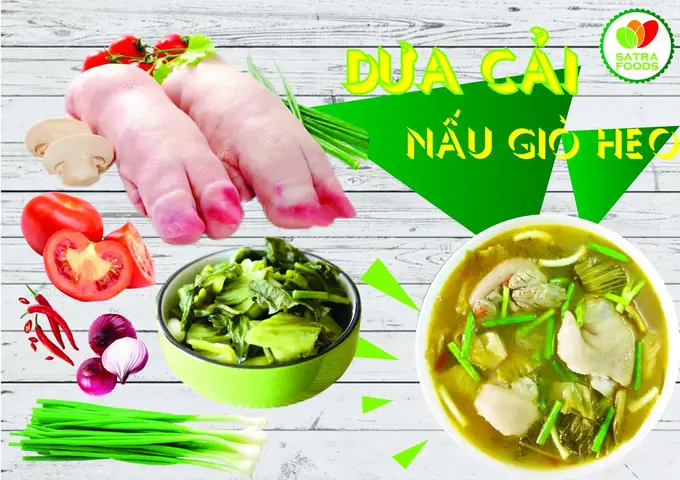 DÆ°a cáº£i náº¥u giÃ² heo