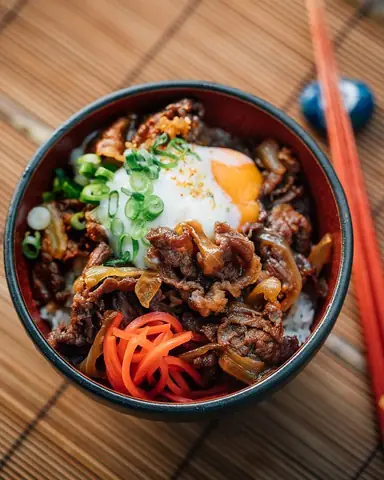 Cách Chế Biến Cơm Bò Gyudon: