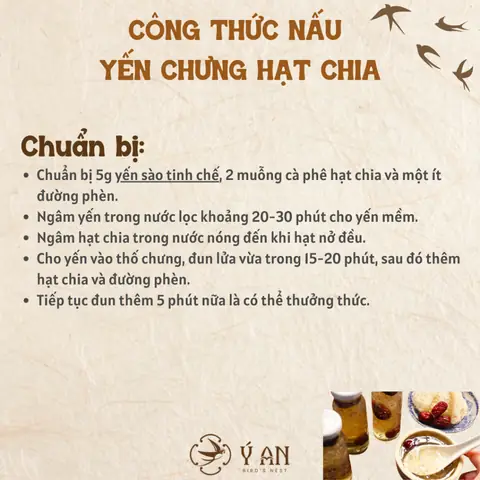 Top 3+ Cách Làm Món Yến Chưng Hạt Chia Đơn Giản Tại Nhà Giàu Dưỡng Chất