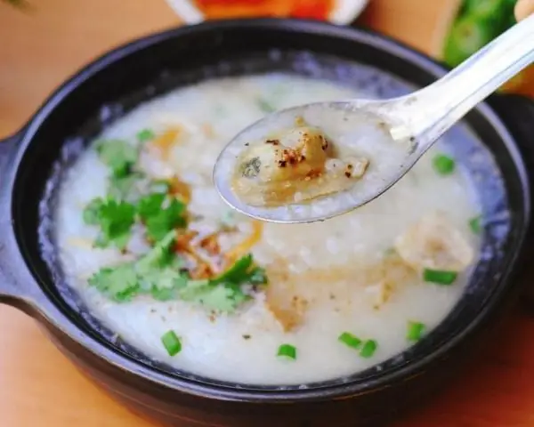 Dinh dưỡng từ món cháo hàu Dinh dưỡng từ món cháo hàu