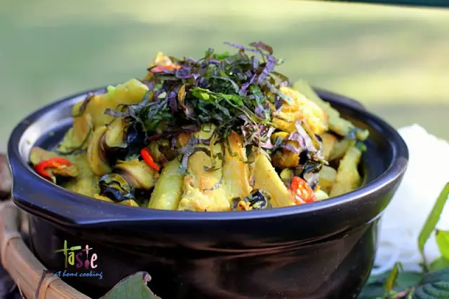 Cách Nấu Hoa Chuối Với Ốc