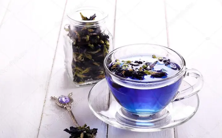 Cách pha trà hoa đậu biếc khô