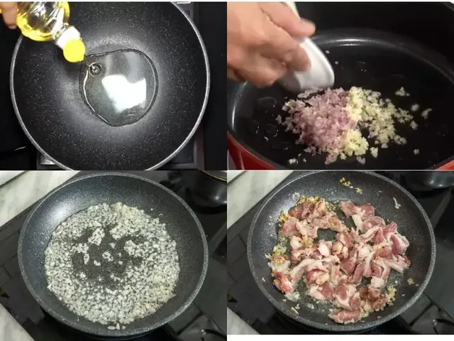 2.3. Cách nấu thịt lợn xào hoa thiên lý 2.3. Cách nấu thịt lợn xào hoa thiên lý