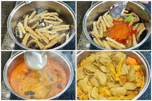 Bước 4: Nấu Bò Kho Chay