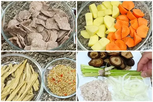 Bước 1: Sơ Chế Nguyên Liệu