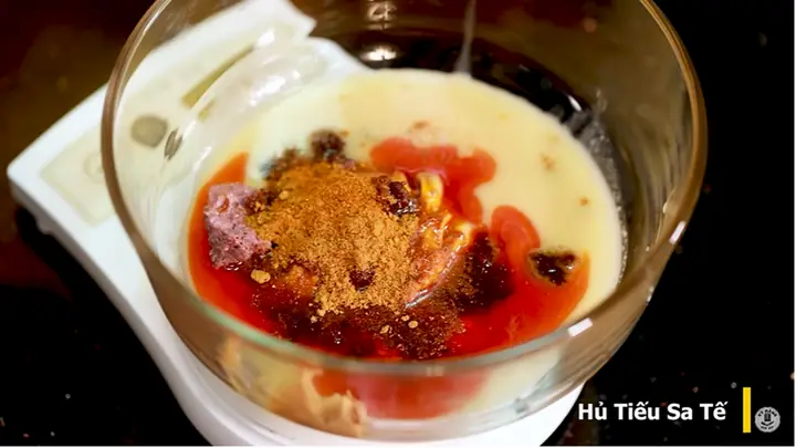 Bước 4: Làm sốt sa tế: Bước 4: Làm sốt sa tế: