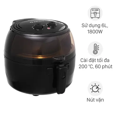 Nồi Chiên Không Dầu Rapido Raf6.5m2 6.5 Lít