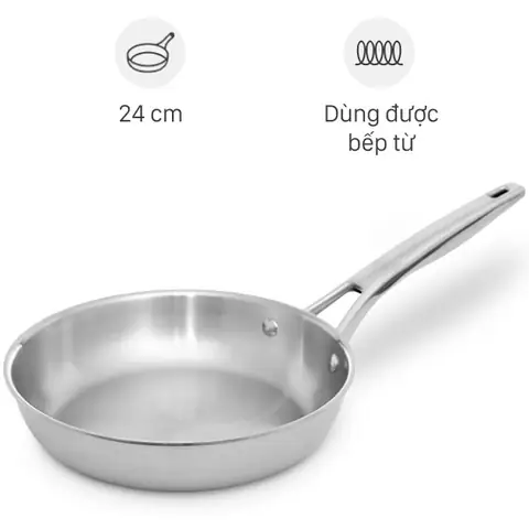 Chảo inox nguyên khối đáy từ Elmich Trimax EL-2838IN24 Chảo inox nguyên khối đáy từ Elmich Trimax EL-2838IN24