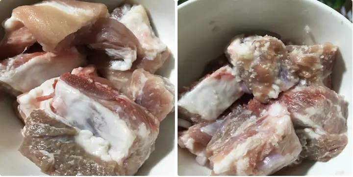 Sơ chế và ướp xương Sơ chế và ướp xương