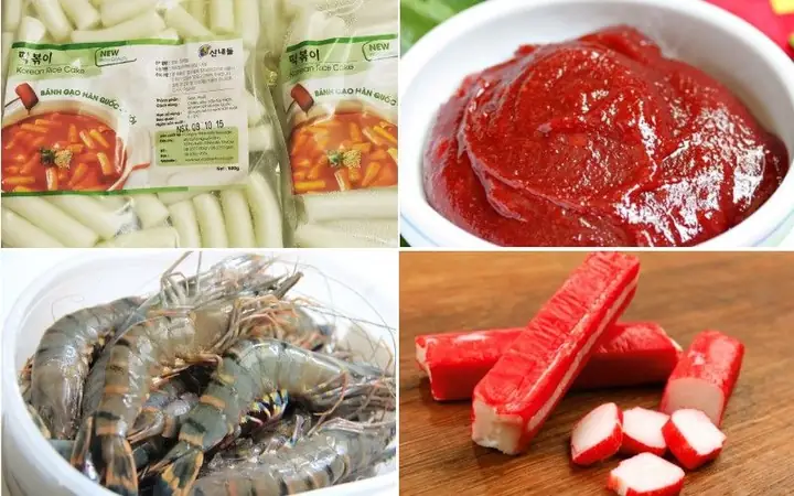 Chuẩn bị nguyên liệu nấu lẩu Tokbokki Chuẩn bị nguyên liệu nấu lẩu Tokbokki