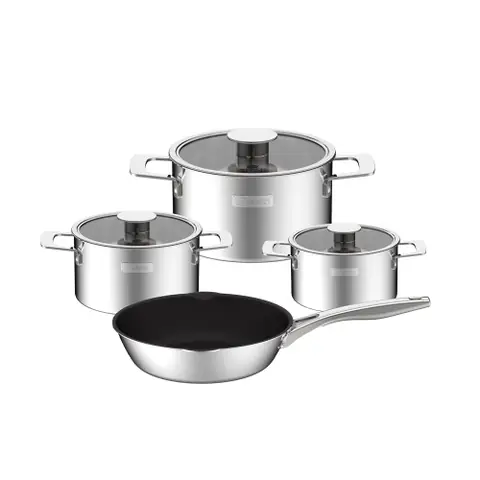 Bộ nồi Inox liền khối Elmich Hera EL-8136IN size 16, 18, 22, chảo 24cm Bộ nồi Inox liền khối Elmich Hera EL-8136IN size 16, 18, 22, chảo 24cm