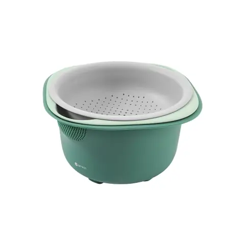 Bộ tô trộn kèm rổ 3 chiếc Elmich EL0749 Bộ tô trộn kèm rổ 3 chiếc Elmich EL0749