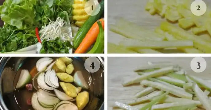 Bước 2: Sơ chế các nguyên liệu Bước 2: Sơ chế các nguyên liệu