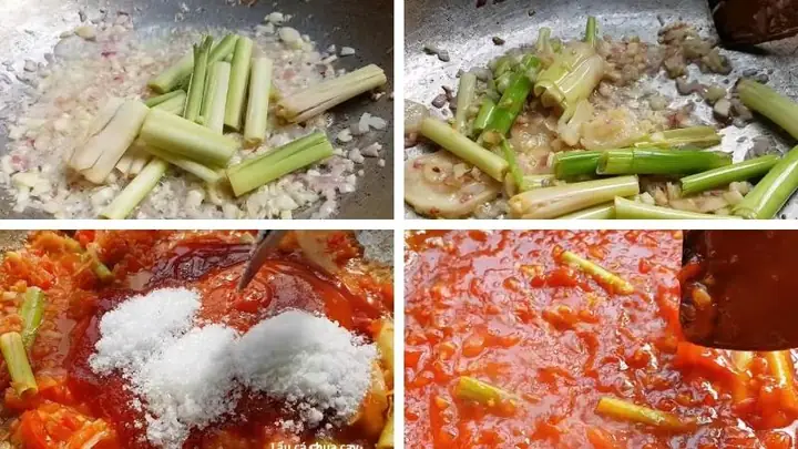 Bước 3xào Nguyên Liệu