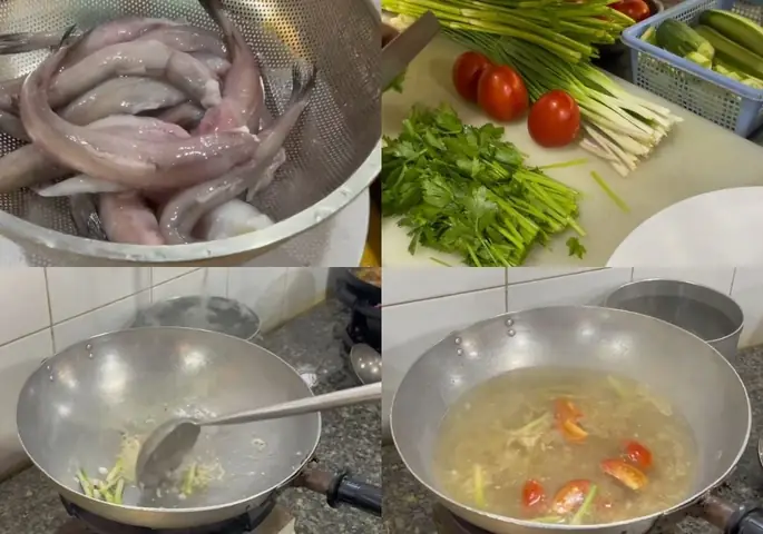 Nấu Nước Dùng Lẩu Cá Khoai