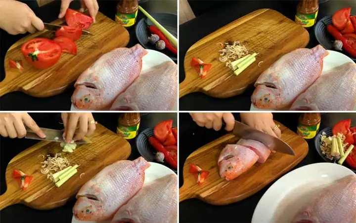 Cách Nấu Lẩu Cá Diêu Hồng Chua Cay