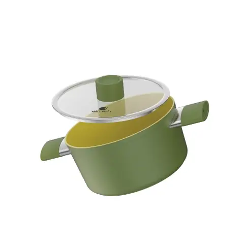 Nồi phủ sứ an toàn Elmich Olive EL-5523OV size 18, 20, 24 cm