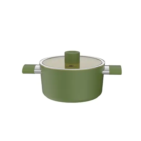 Nồi Phủ Sứ An Toàn Elmich Olive El-5536ov Size 18, 20, 24 Cm Nồi Phủ Sứ An Toàn Elmich Olive El-5536ov Size 18, 20, 24 Cm