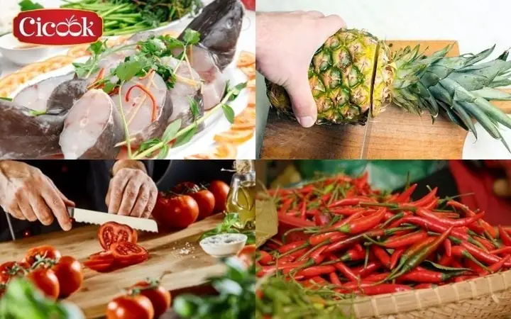 Nguyên Liệu Nấu Lẩu Cá Lăng Chua Cay Theo Kiểu Truyền Thống