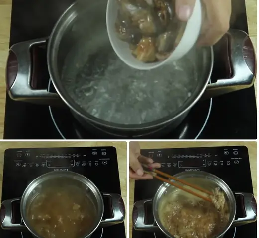 Bước 4: Nấu Nước Mắm Cá Linh