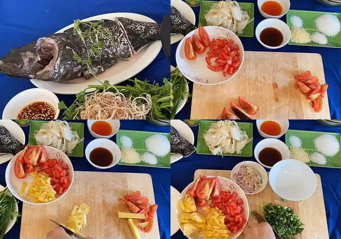 Sơ chế các nguyên liệu Sơ chế các nguyên liệu