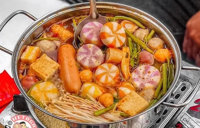 cách nấu lẩu cá viên chiên