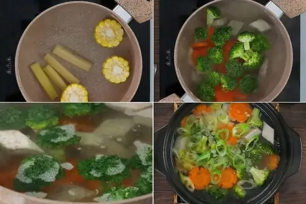 Nấu Lẩu Nấm Thập Cẩm Chay