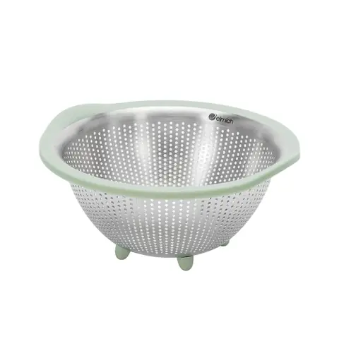 Rổ Inox Cao Cấp Có Chân Đỡ Ráo Nước Elmich 23cm & 29cm